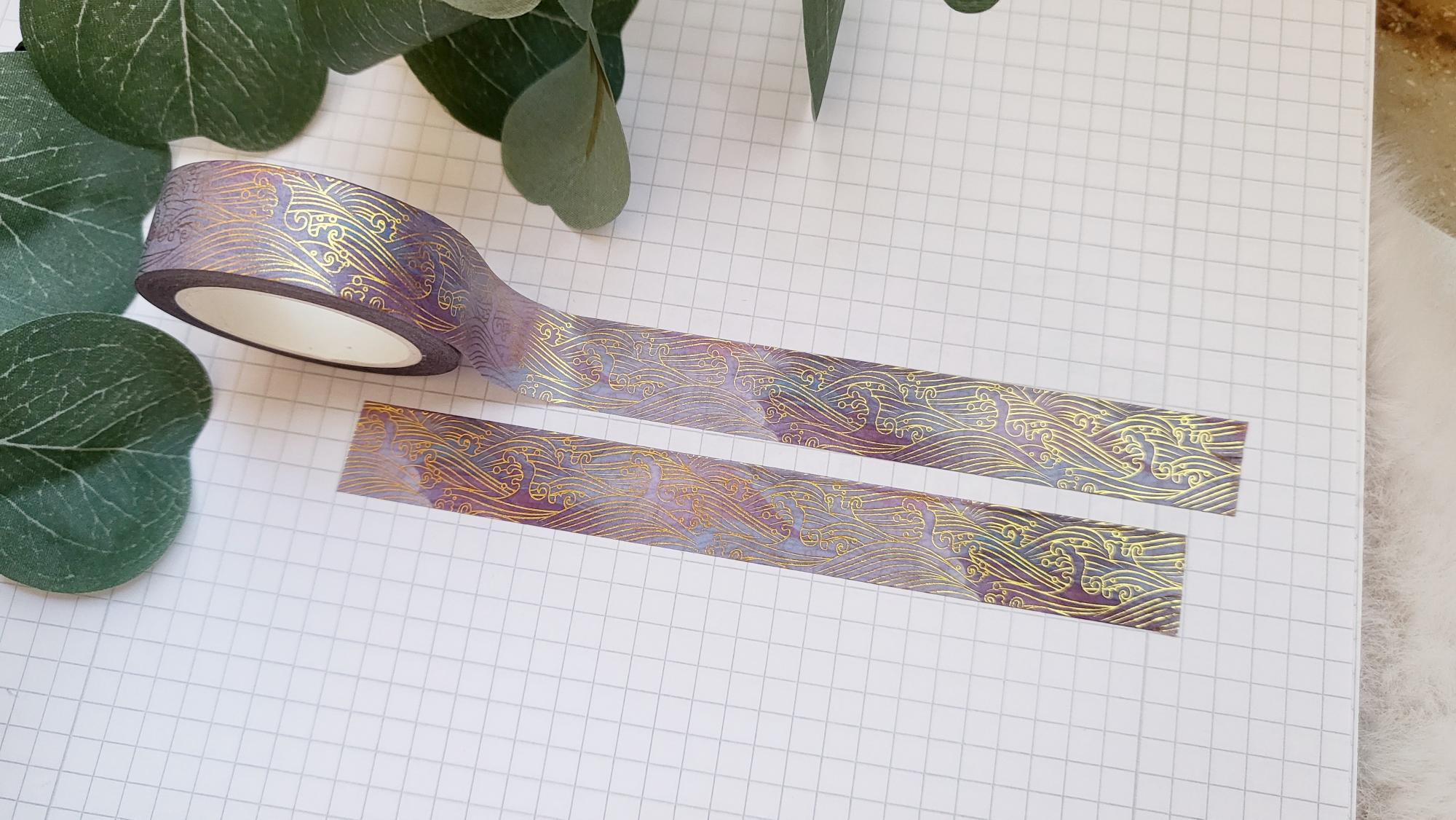 Washi Tape Wellen Aquarell